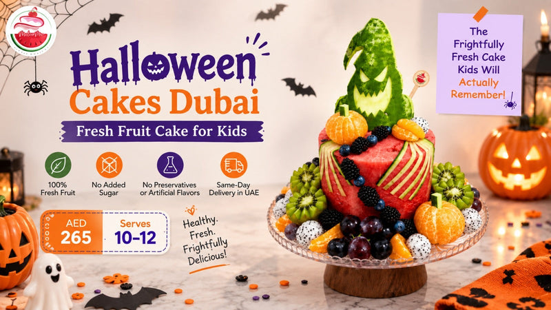Halloween Cakes in Dubai: A Frightfully Fresh Fruit Cake for Kids