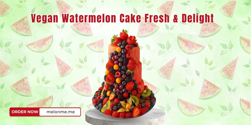 Vegan Watermelon Cake Dubai | Fresh & Healthy Birthday Delight