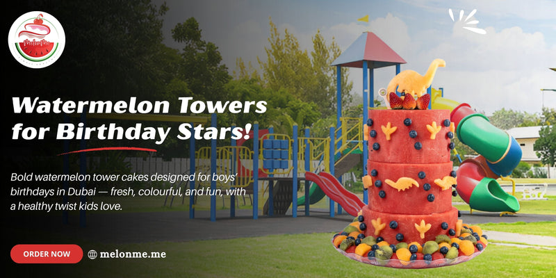 Boys Birthday Cakes Dubai: Watermelon Towers Kids Love