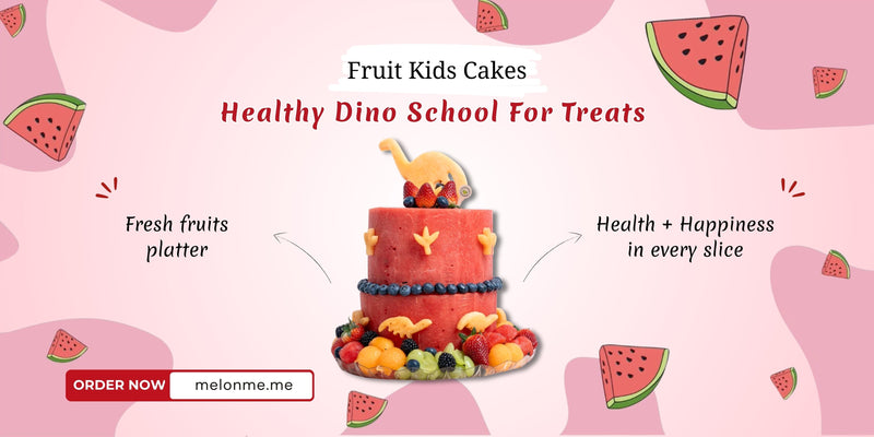 Fruit Kids Cakes Abu Dhabi | Healthy Dino School Treats