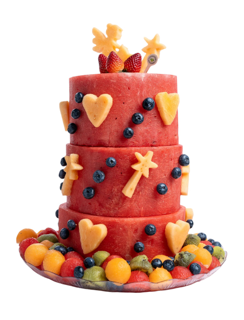 3-Tier Enchanted Fairy Watermelon Cake