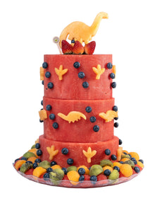 3-Tier Dino Dinosaur Watermelon Cake