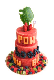 3-Tier Batman Watermelon Cake