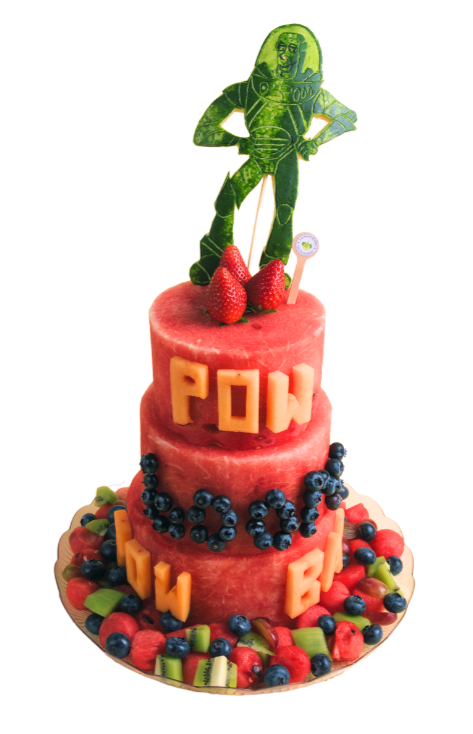 3-Tier Buzz Lightyear Watermelon Cake