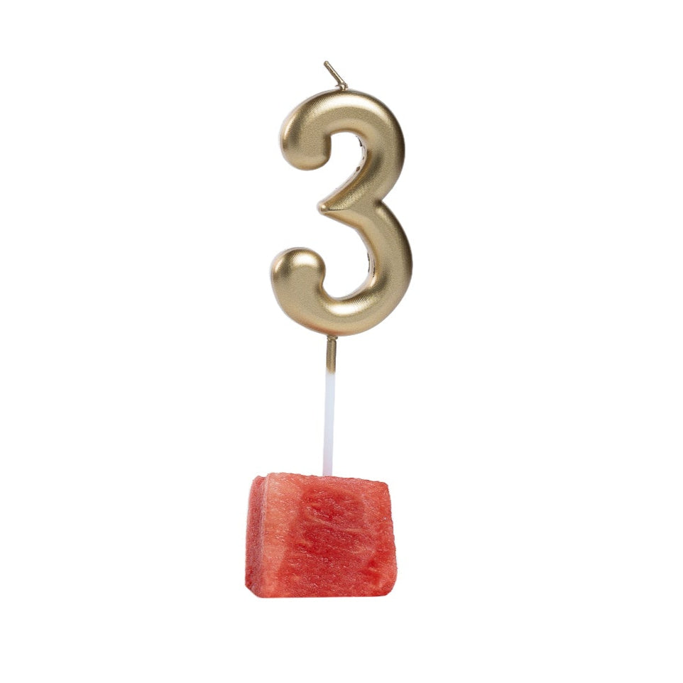 Number Candles (Gold/Silver)