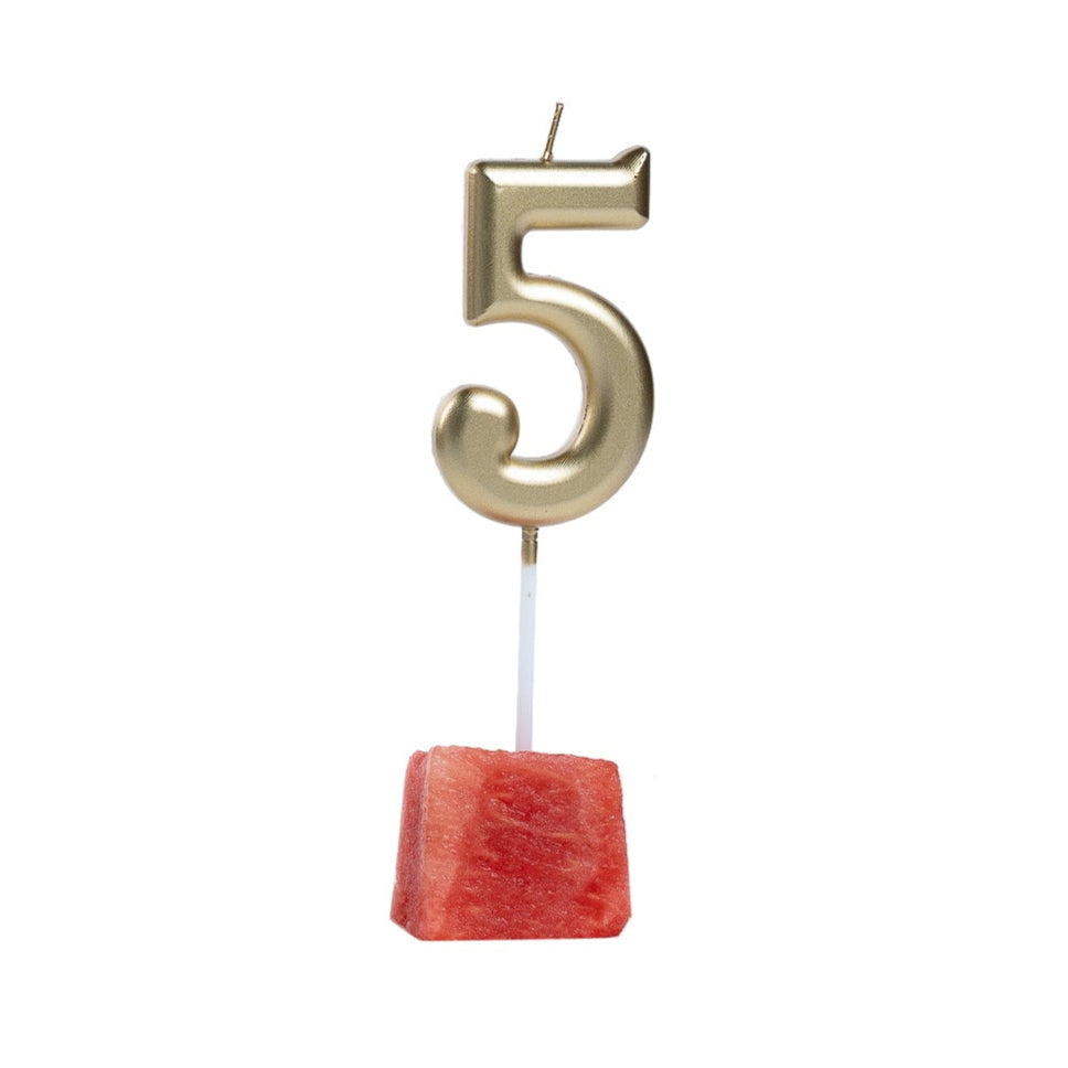Number Candles (Gold/Silver)