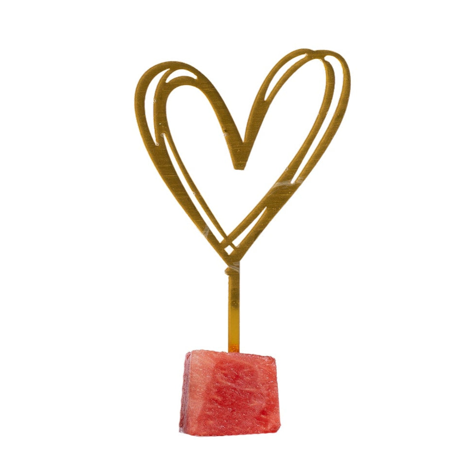 Gold Heart Cake Topper