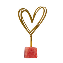 Gold Heart Cake Topper
