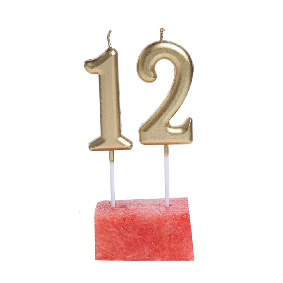 Number Candles (Gold/Silver)