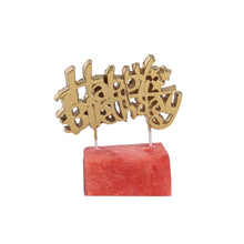 Happy Birthday (Gold/Silver) Cake Topper