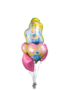 Princess Jasmine Birthday Balloon Bunch