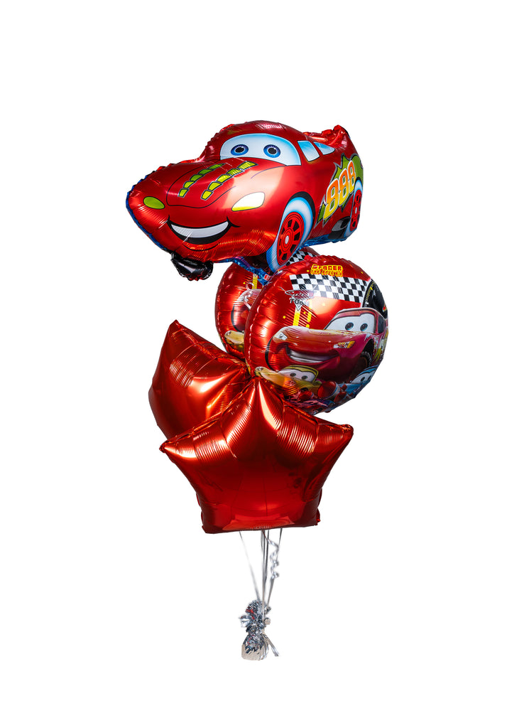 Lightning McQueen Birthday Balloon Bunch