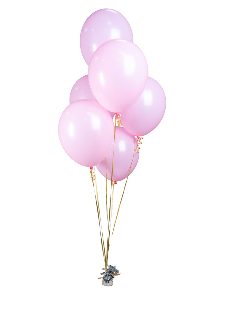 Single Color Balloon Bunch - Pack of 6