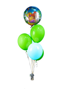 Dinosaur Birthday Balloon Bunch