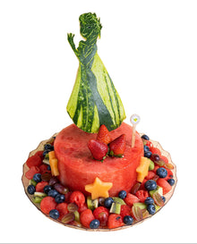 1-Tier Frozen Elsa Watermelon Cake