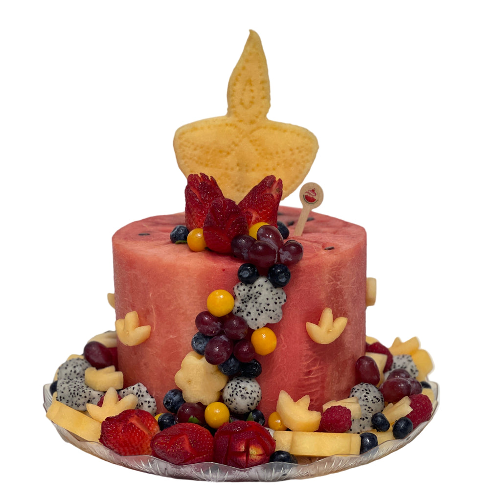 1-Tier Diwali Watermelon Cake