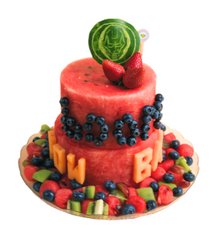 2-Tier Iron Man Watermelon Cake