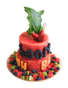 2-Tier Pokemon Pikachu Watermelon Cake