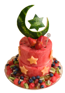 2-Tier Eid Watermelon Cake