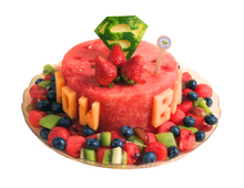 1-Tier Superman Logo Watermelon Cake