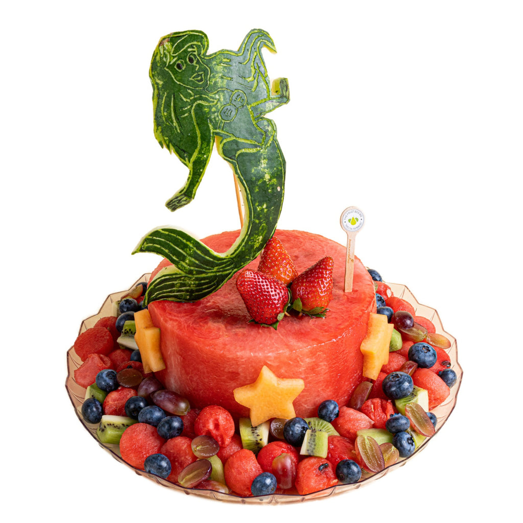 1-Tier Little Mermaid Watermelon Cake