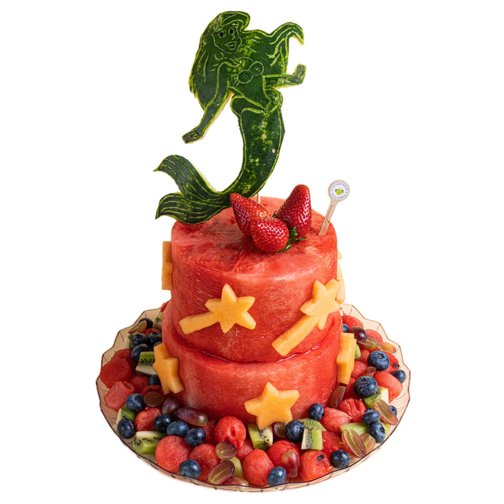 2-Tier Little Mermaid Watermelon Cake