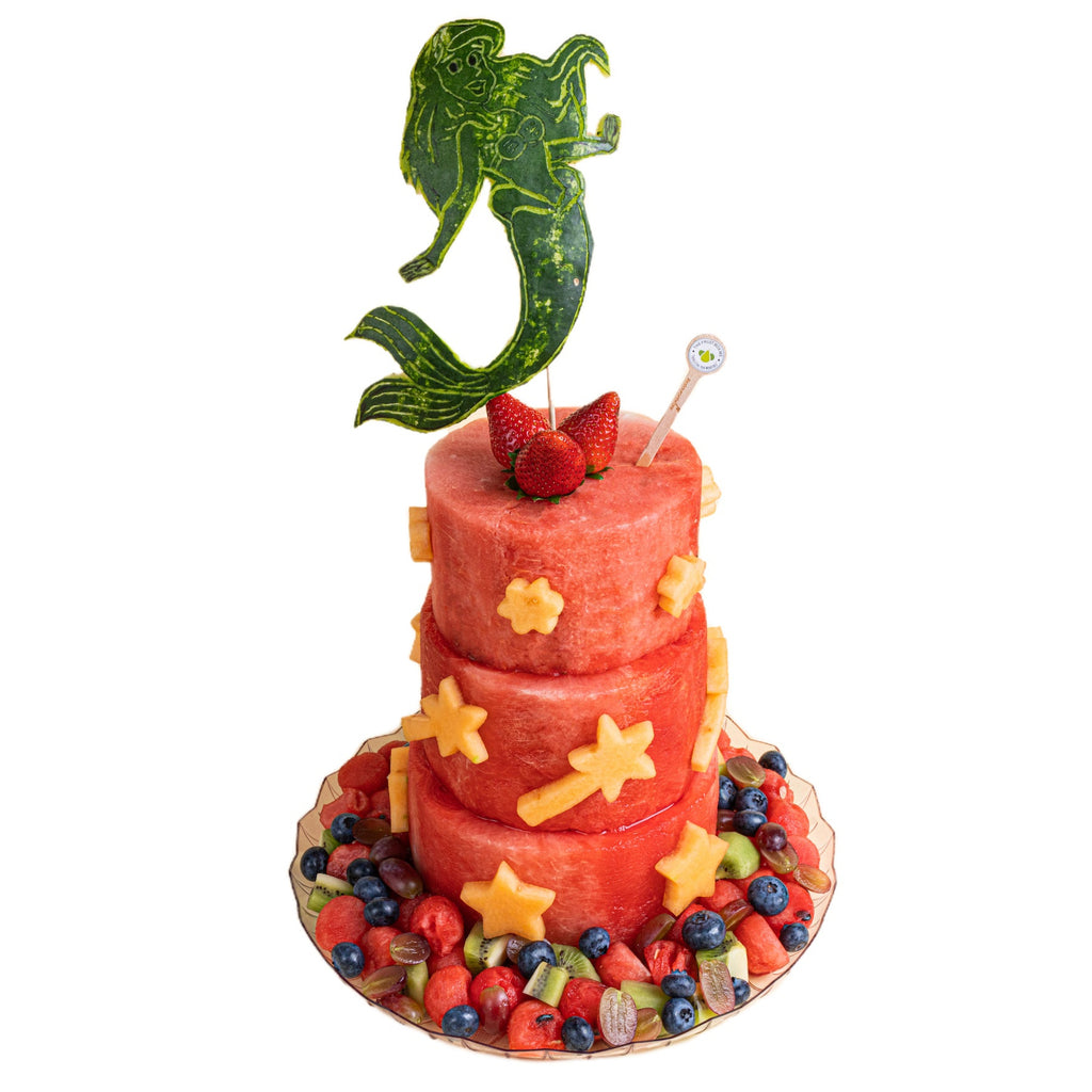 3-Tier Little Mermaid Watermelon Cake