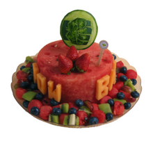 1-Tier Hulk Logo Watermelon Cake