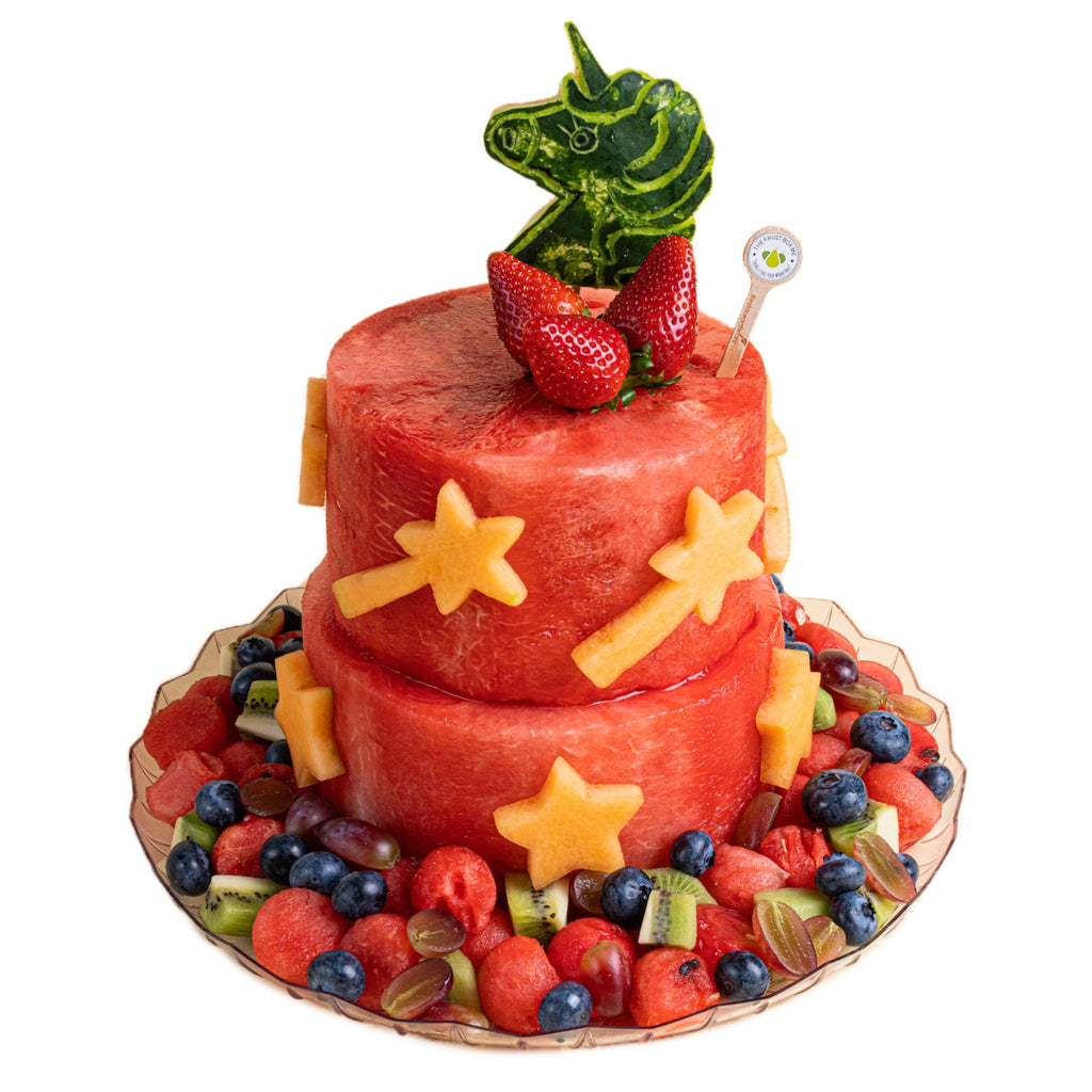 2-Tier Unicorn Watermelon Cake
