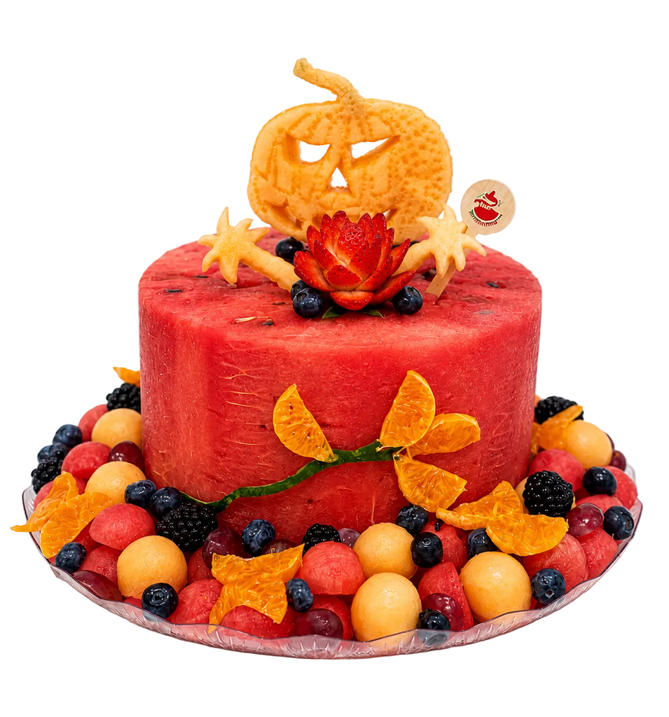 1-Tier Halloween Fruit Cake