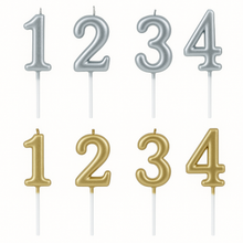 Number Candles (Gold/Silver)